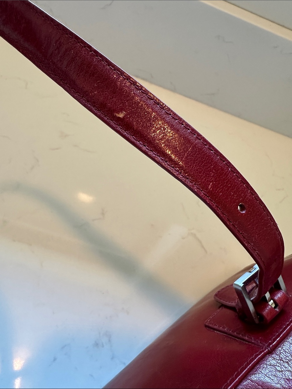 HOBO INTERNATIONAL Red Leather Zip-Top Handbag - Picture 11 of 15